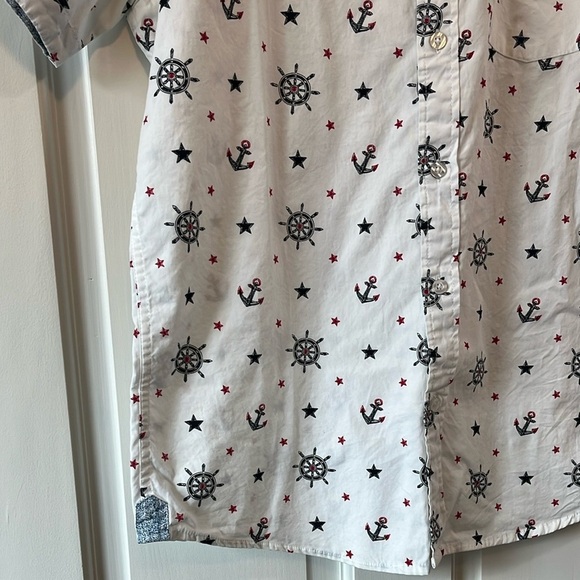 Eighth Avenue Patriotic Casual Button Down Shirt - Size Large - Picture 5 of 12